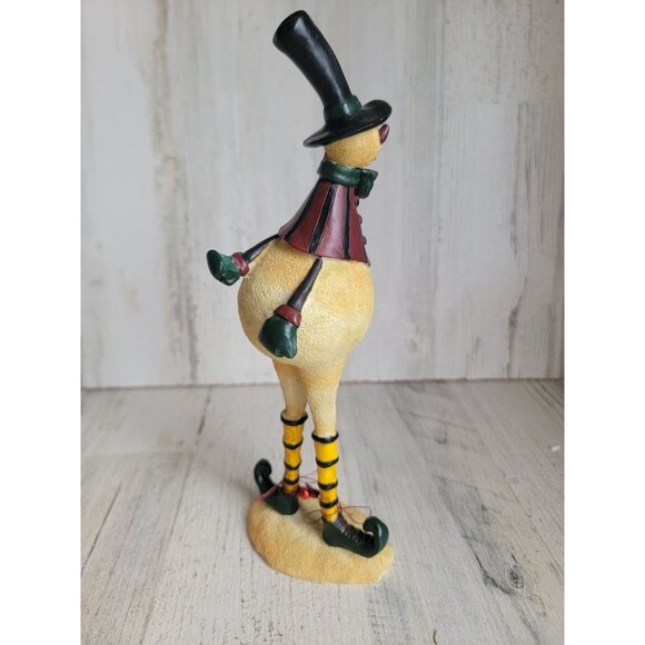 Tall stocking elf snowman AS IS Xmas figure decor - Picture 4 of 9